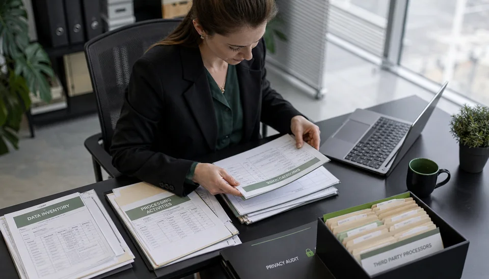 A privacy specialist conducting a data inventory audit.
