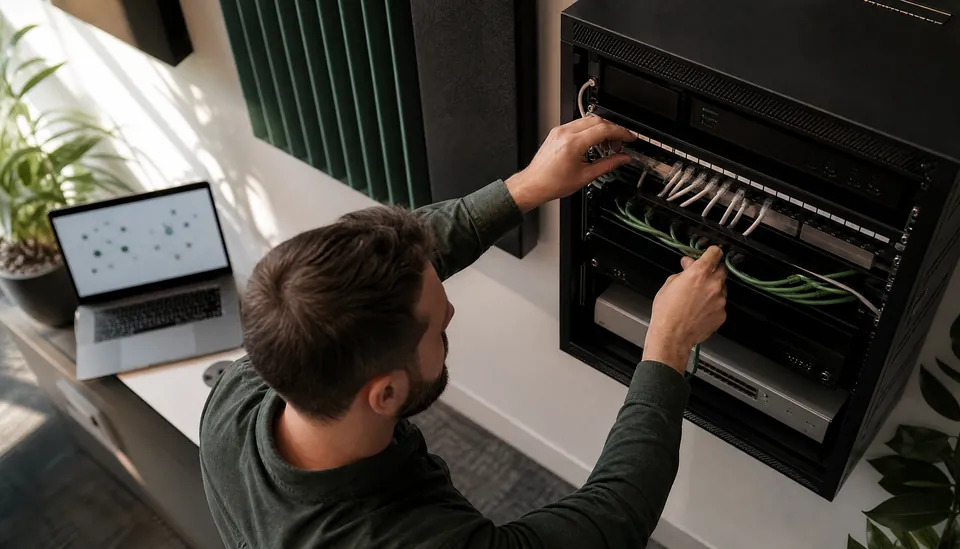 Configuring network equipment and secure system connections
