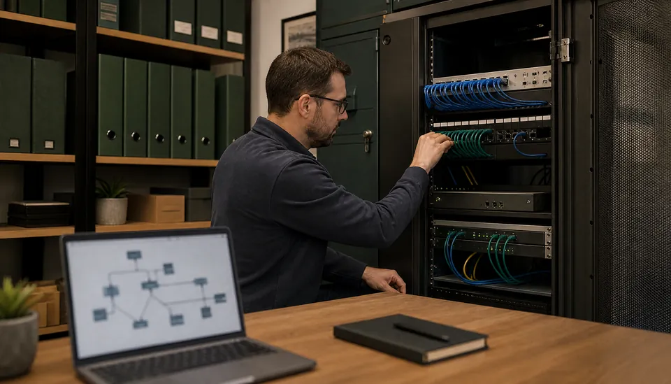 Configuring network equipment and secure system connections